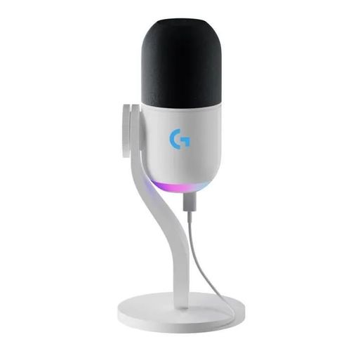 MICROPHONE GAMING LOGITECH G YETI GX RVB DYNAMIQUE AVEC LIGHTSYNC POUR PC ET MAC BLANC