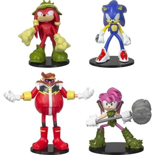 Sonic - 4 Figurines Articulées - 7,5 Cm (Asst)