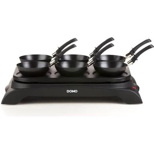 DOMO DO8710W - Crêpière/wok électrique - 1 kWatt