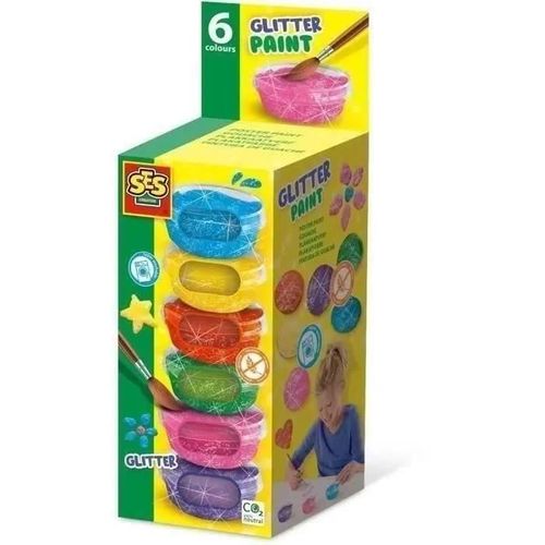 Ses Creative Gouache À Paillettes (6x45ml)