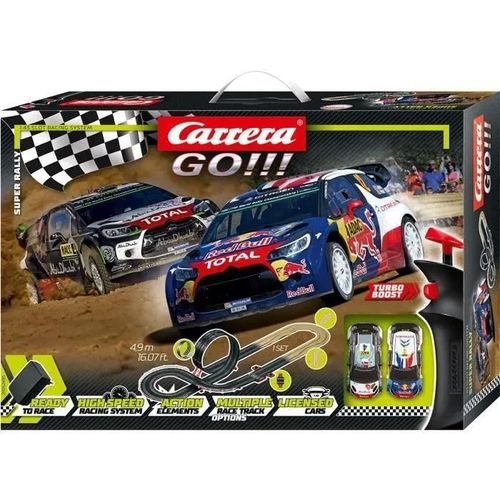 Circuit Super Rally 4,9 M. 2 Voitures Citroën Ds3 Wrc Course 62495