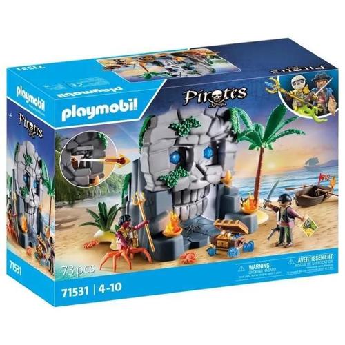 Playmobil Pirates 71531 - Ile Au Trésor Avec Pirate Et Monstre Marin