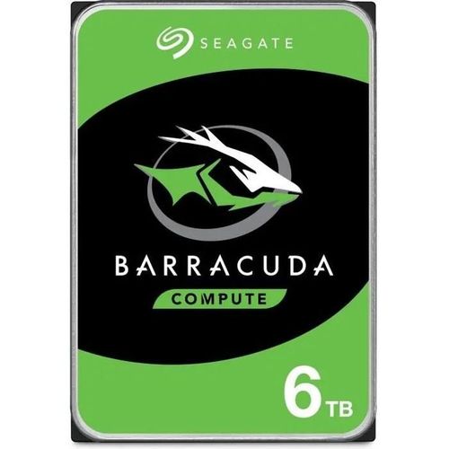 Seagate Barracuda ST6000DM003 - Disque dur - 6 To - interne - 3.5" - SATA 6Gb/s - mémoire tampon : 256 Mo