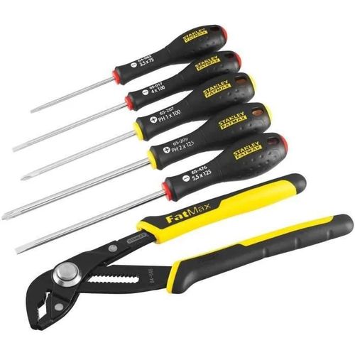 FatMax Jeu de Tournevis à Pince Multiprise 6 pcs Stanley - 3253560626396