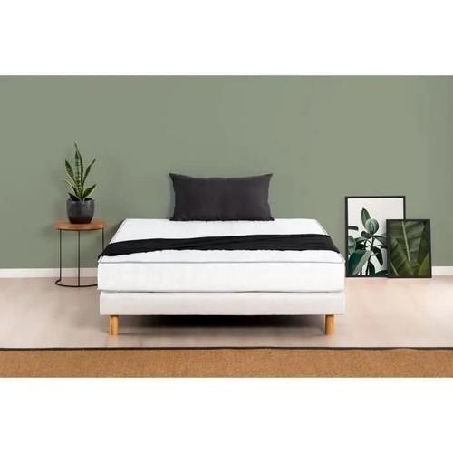 Deko Dream Ensemble Matelas Sommier 140 X 190 - Mousse - 19 Cm - 5 Zones - Ferme - Maine