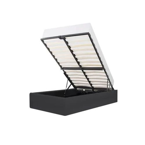 Eclipse Lit Coffre Enfant 90 X 190 Cm - Simili Noir - Sommier Inclus