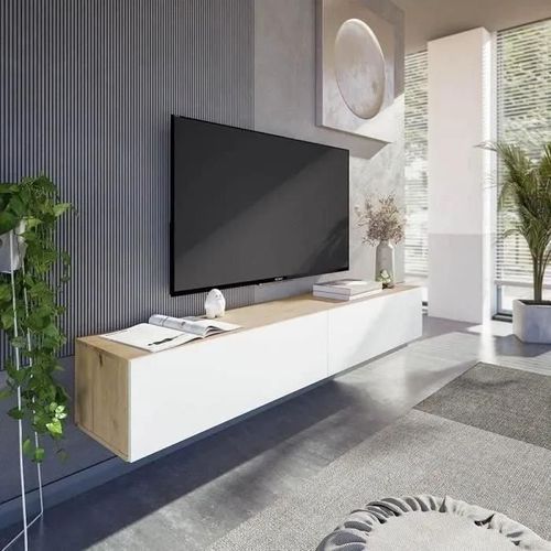 Meuble Tv Chêne/Blanc Freja