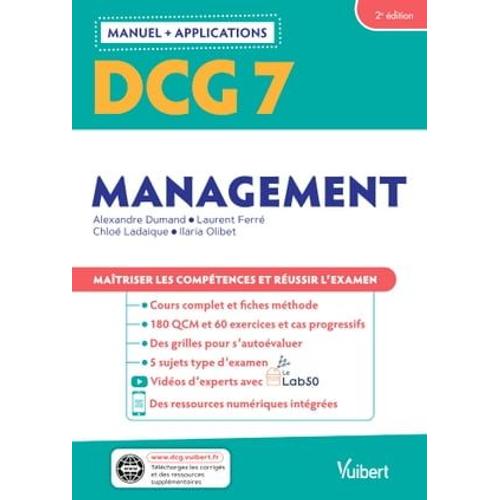 Dcg 7 - Management : Manuel Et Applications