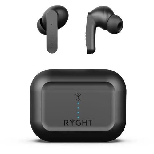 RYGHT PULSE ANC - Ecouteurs sans fil bluetooth intra auriculaire avec Boitier - NOIR