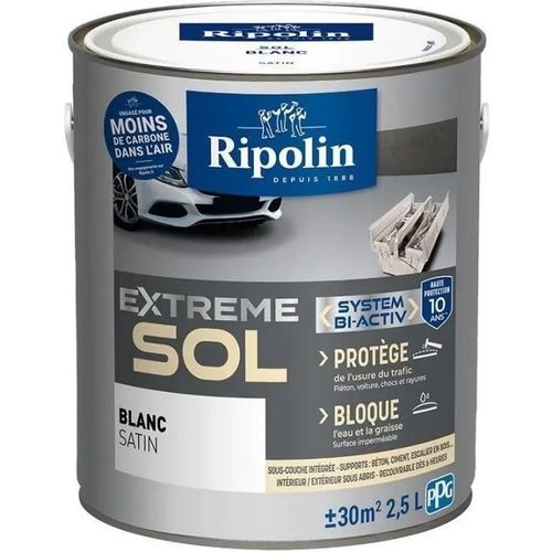 Peinture pour sol Ripolin EXTREME SOL satin blanc 0.5 L