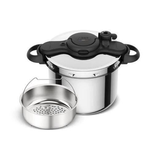 SEB ClipsoMinut' Day by Day Cocotte-minute 9L, 8-10 pers, Induction, Acier inoxydable, Cuisson pression, Fabriqué en France