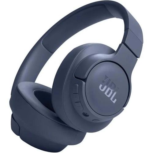 JBL TUNE 720BT - Écouteurs avec micro - circum-aural - Bluetooth - sans fil, filaire - jack 3,5mm - bleu