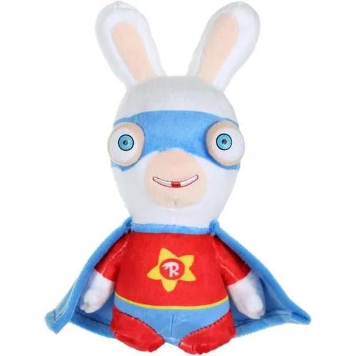 Lapins Cretins Peluche Super-Héros Rouge Sonore