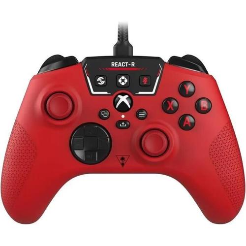 Manette De Jeu Filaire - Turtle Beach - React-R - Rouge - Xbox & Windows