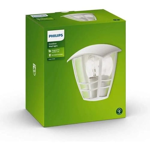 Creek-Applique Murale D'extérieur Métal H19.5cm Blanc Philips