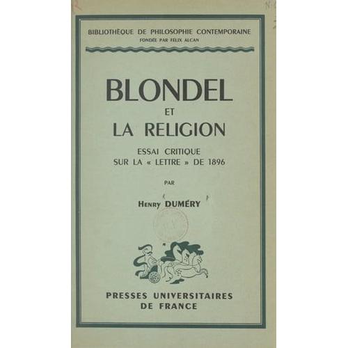 Blondel Et La Religion