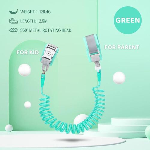 1 Pack Bébé Ceinture Anti-perdue, Bébé Enfants Safty Anti Perdu Ceinture Main Main Poignet Lien Bungee Leash Safety Toddler Harnais, Aide Voyage