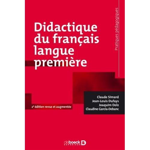 Didactique Du Français Langue Première