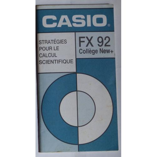 Notice pour Calculatrice Casio FX 92 Collège 2
