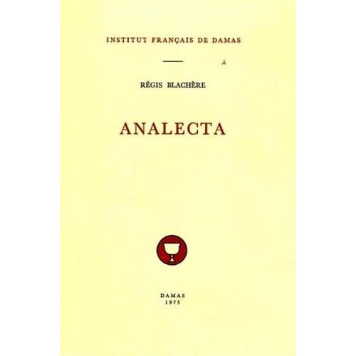 Analecta