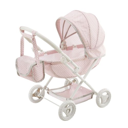 Teamson Kids Poussette Landau Pour Poupée Polka Dot Princess Rose