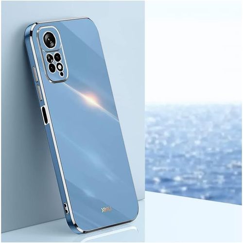 Coque Pour Xiaomi Redmi Note 11 Pro 4g/5g Etui, Ultra Fine Galvanise Silicone Tpu Housse Antichoc Anti-Rayures Coque Antichoc Bumper Case Cover Bleu