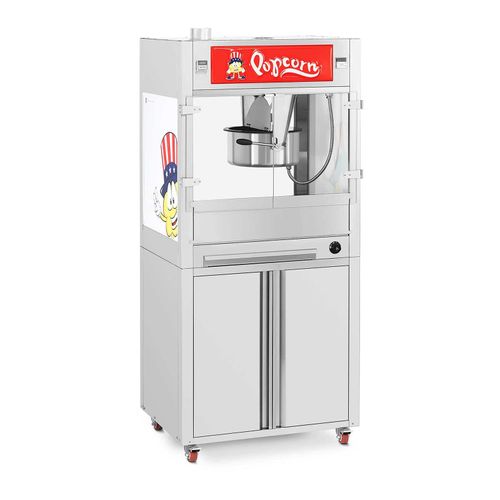 Machine ? popcorn - Avec armoire sur roulettes - Royal Catering - Grande