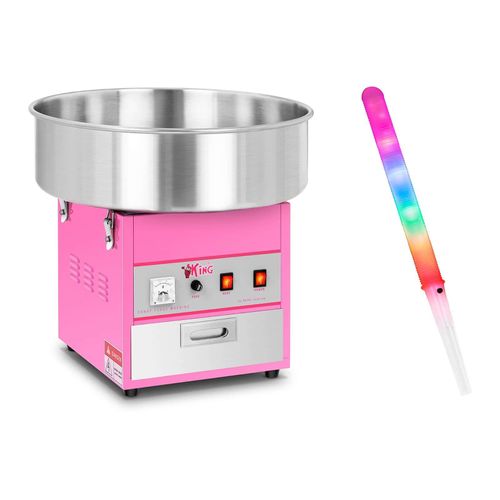 Kit machine ? barbe ? papa avec b?tons (50 unit?s) - 52 cm - 1 200 W