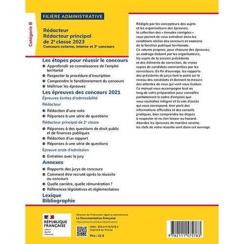 Rédacteur, Rédacteur Principal De 2e Classe