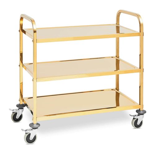 Charriot De Service - 3 Plateaux - Royal Catering - 240 Kg Max. - Plateaux : 89,5 X 49,5 Cm
