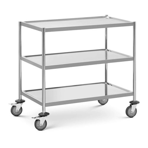 Charriot De Service - 3 Plateaux - Jusqu'? 60 Kg - Surface De 82 X 50 Cm - Royal Catering
