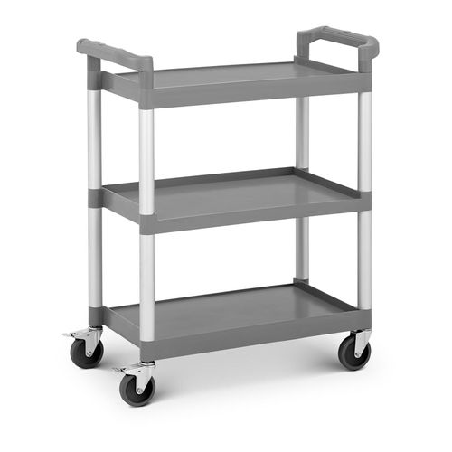 Chariot De Service En Plastique - 3 Plateaux - 60 Kg