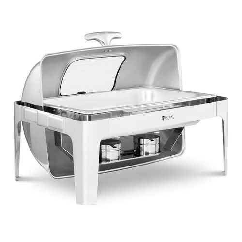Chafing Dish - Gn 1/1 - Royal Catering - 8,5 L - 2 Bruleurs - Hublot