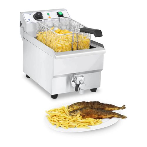Friteuse ?lectrique - 10 litres avec robinet de vidange