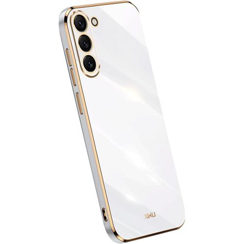 Coque Compatible Avec Samsung Galaxy S23 5g, Fashion Flexible Mince Étui, Coque De Protection Antichoc Tpu \U200bflexible - Blanche