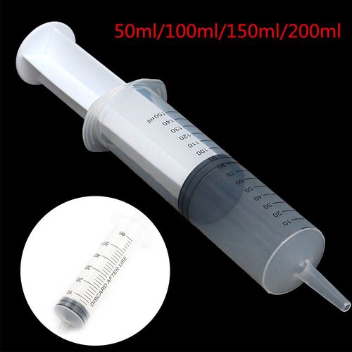 Seringue Hydroponique Réutilisable En Plastique Pour Nourrir Les Chats, Grande Taille, Mesure De La Santé, 50ml/100ml/150ml/200ml