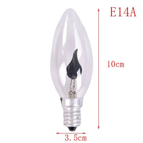 Ampoule Led Edison E14 E27 3w, Éclairage Vintage Effet Scintillant, Tungstène, Pointe De Bougie Originale, Orange Rouge
