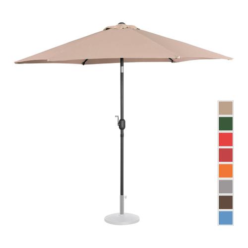 Parasol De Terrasse  Cr?Me  Hexagonal  ? 270 Cm  Inclinable