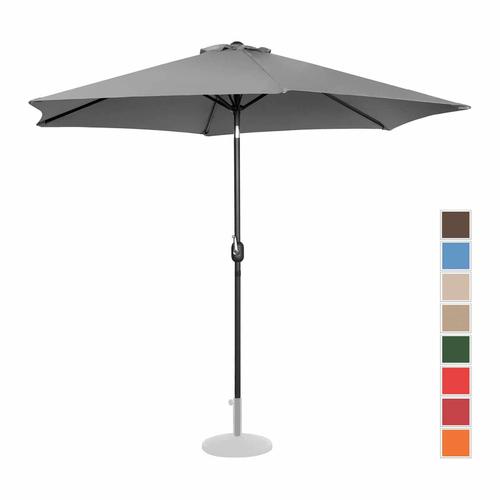 Grand Parasol - Gris Fonc? - Hexagonal - ? 300 Cm - Inclinable