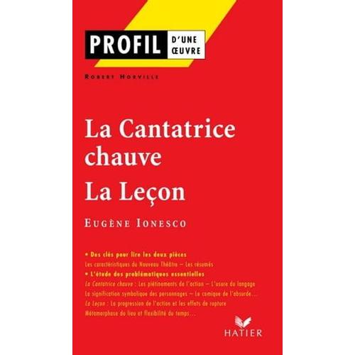 Profil - Ionesco (Eugène) : La Cantatrice Chauve - La Leçon