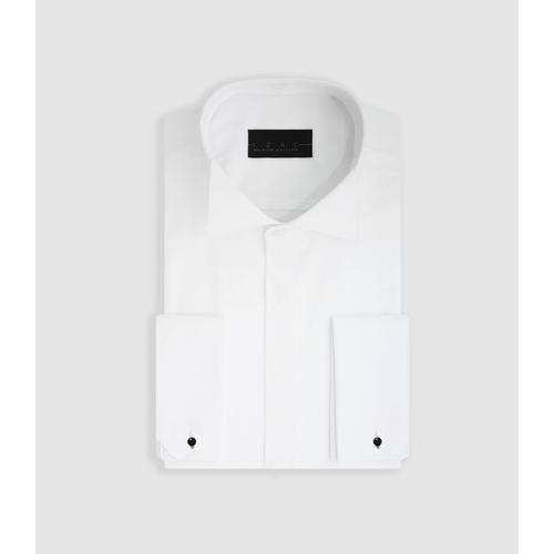 Chemise Cérémonie À Col Cassé Blanche Mano 4 - Izac