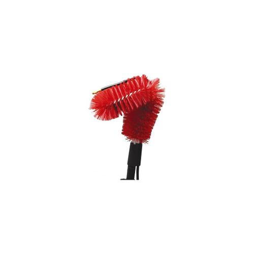 STARLYF Brosse de Nettoyage télescopique| VENTEO| kit de nettoyage de gouttière | alimentée à l'eau | Brosse de Nettoyage de gouttière | toiture | Nettoyage des Panneaux solaires | 21Lx17lx28H | NOIR ET ROUGE