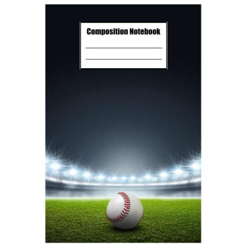Composition Notebook Wide Ruled, Baseball Composition Notebook 36: Football Composition Notebook_ 6x9 In 114 Pages White Paper Blank Journal With Black Cover Perfect Size