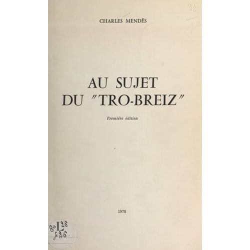 Au Sujet Du "Tro-Breiz