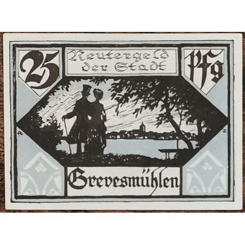 Billet Allemagne 25 Pfennig 1922 Grevesmühlen Grm 473,2 2/3