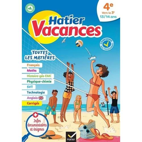 Hatier Vacances De La 4e Vers La 3e - Toutes Les Matières