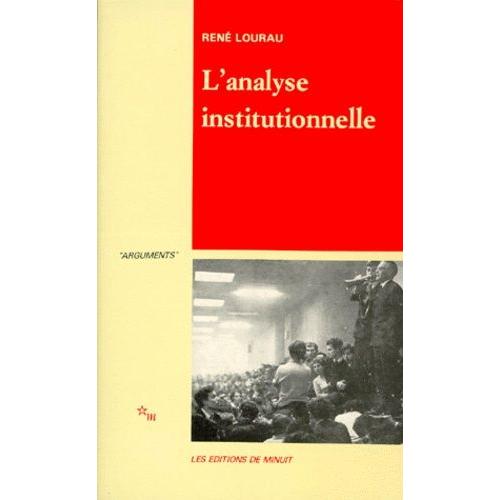L'analyse Institutionnelle