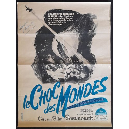 Le Choc Des Mondes - When Worlds Collide * Film 1951 Science-Fiction Rudolphe Mate - Affiche De Cinéma Originale - French Movie Poster 60x80 Cm * Richard Derr ; Barbara Rush ; Peter Hanson