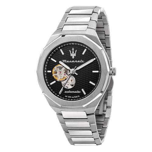 Maserati Montre Homme Analogique Stile Bracelet En Acier Inoxydable Argent Élégant Umar8823142002