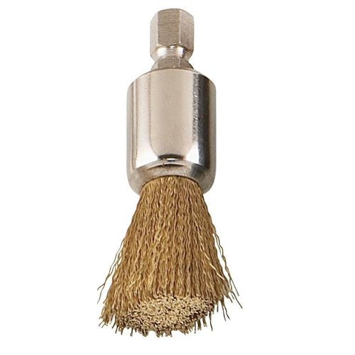 Brosse KS TOOLS avec fil de laiton ondulé (152.1384)